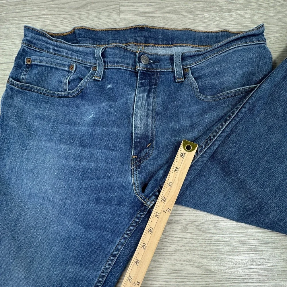 Levis Mens Jeans 559 Relaxed Straight Blue 34x32 Stretch Denim‎ Five Pocket